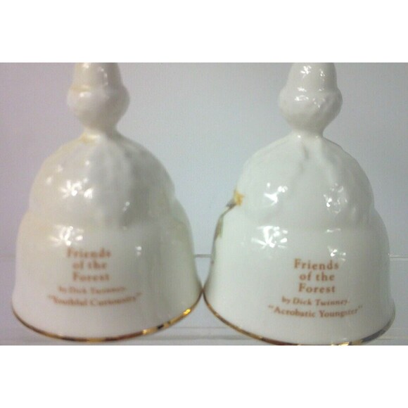 Vintage Oakley Friends of the Forest Fine Bone China Bells England Lot of 17 - Picture 5 of 16